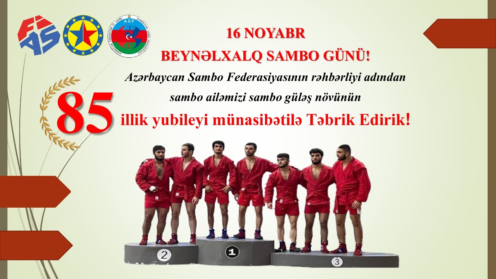 16 NOYABR BEYNƏLXALQ SAMBO GÜNÜ!