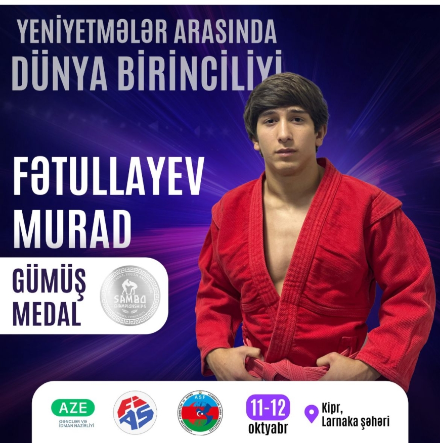 Fətullayev Murad yeniyetmələrin yarışında gümüş medal qazandı