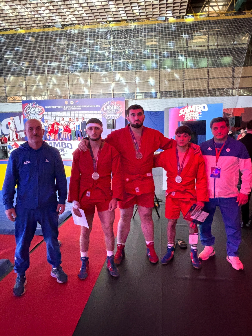 Sambo idman növü üzrə yeniyetmələr və gənclər arasında Avropa birinciliklərində 7 medal