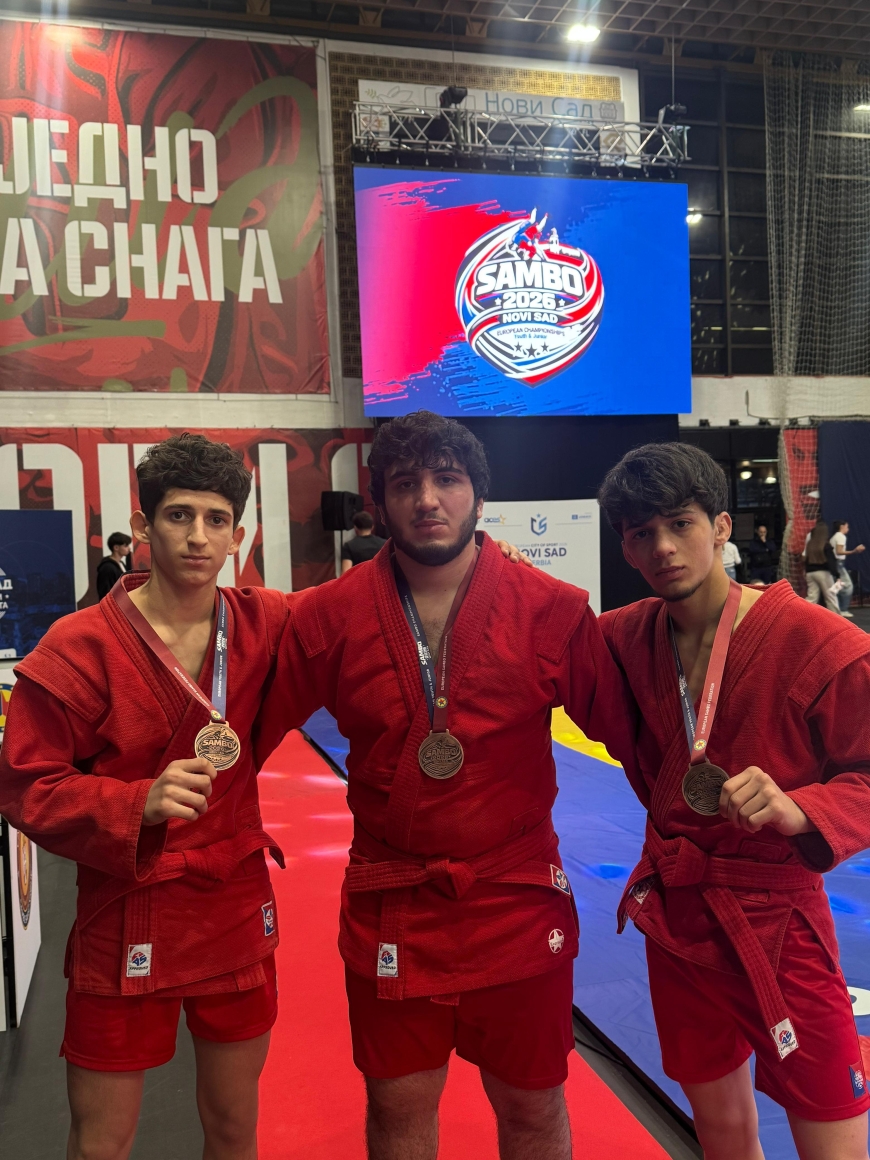 Sambo idman növü üzrə yeniyetmələr və gənclər arasında Avropa birinciliklərində 7 medal