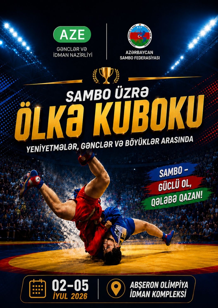 Əməkdar məşqçi Əbülfəz Əliyevin xatirəsinə həsr olunmuş sambo idman növü üzrə yeniyetmələr gənclər və böyüklər arasında ölkə kuboku